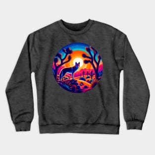 Coyote Sunset Crewneck Sweatshirt